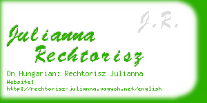 julianna rechtorisz business card